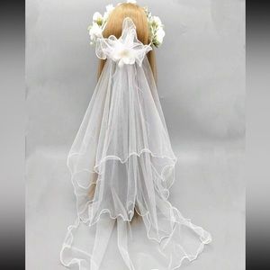 NWOT Floral Wedding Bridal Veil